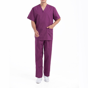 Unisex <b>Plus</b> <b>Size</b> Nursing <b>Scrubs</b> Suit High Quality Hospital Medical Use OEM Women's Nursing <b>Scrubs</b> Set Best Design Made Spandex - Product Image 2