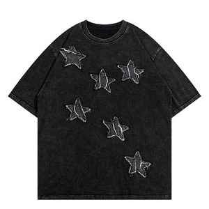 Nueva Llegada, Camisetas con Lavado Ácido Personalizadas, Servicio OEM, Estilo Vintage Hip Hop, Talla Grande, 100% Algodón, Ecológicas, de Secado Rápido para Hombre - Product Image 5