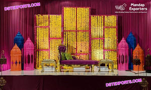 Tetera de aluminio pintada a mano para decoración, tetera colgante Multicolor tradicional de Jaipuri - Product Image 6