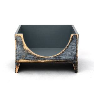 Porte-serviettes en bois à bas prix gris argent noir Style rustique Cottage Style Shabby Chic porte-serviettes en bois, boîte à mouchoirs - Product Image 1