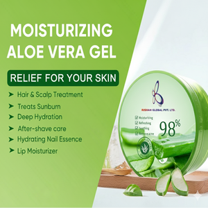 Gel d'aloe vera pur naturel biologique pour le visage et le corps, hydratant, apaisant, éclaircissant, anti-âge, hydratant pour les peaux sensibles, anti-acné - Product Image 2