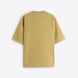 Camiseta extragrande de algodón 100% de alta calidad para hombre, diseño de logotipo personalizado, cuello redondo con hombros caídos en blanco, Camiseta con bolsillo para hombre - Product Image 6
