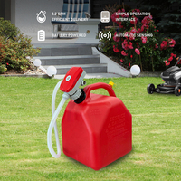 Pompe à siphon électrique sans fil en plastique avec tuyau de 3 m, rechargeable par USB, pour transfert de carburant, débit élevé de 3,2 GPM, pour essence, diesel et huile