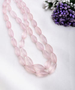 Quartz rose facetté, gouttes de 16 pouces, 1 brin, naturel, pour la fabrication de bijoux fins, pierre précieuse - Product Image 1