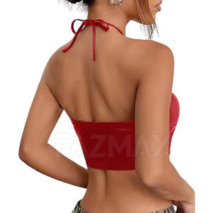 Sujetador de cuero transpirable de alta calidad para mujer en stock, fabricante de Pakistán, sujetador de cuero para mujer - Product Image 4