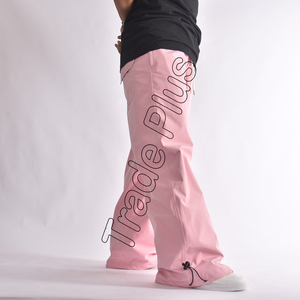 Pantalon de ski de snowboard personnalisé grande taille pour femmes-Pantalon cargo imperméable coupe-vent avec fermeture éclair surdimensionnée Streetwear Fabricant - Product Image 3
