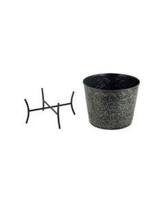 Maceta de metal de alta calidad con soporte para jardín, decoración del hogar con logotipo personalizado a bajo precio - Product Image 4