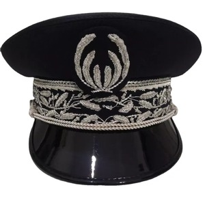Peak Cap Sombreros de oficiales hechos a mano Hechos en lana Poliéster Peak Caps - Product Image 3
