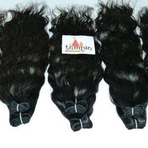 Pas cher 100 cheveux humains Extension de faisceau de cheveux brut indien Remy naturel vendeur DHL Top Style vague couleur Double extensions de cheveux humains - Product Image 1