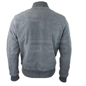 Factory Directly Provide Genuine <b>Leather</b> Bomber <b>Jackets</b> for <b>Men</b> 2025 Winter Breathable Stand Collar Zipper Closure - Product Image 5