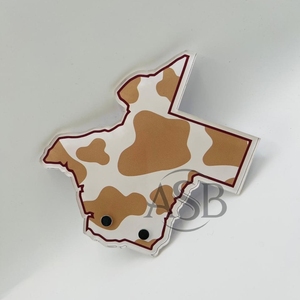 Texas Cow Print Custom Logo Acrylic Eyelash Tiles With <b>Magnets</b> For Tweezers Custom Design Sustainable Colorful Lash Pallet - Product Image 5
