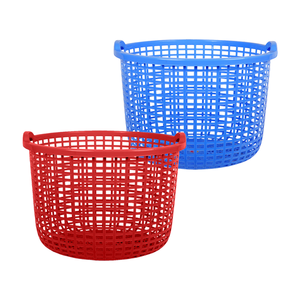 Lớn Vòng Màu Xanh Nhựa Lưới Giỏ 3494 Lớn Vòng Jumbo Giỏ Bền Dễ Dàng Để Vận Chuyển Với Thoải Mái Bên Xử Lý - Product Image 2