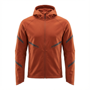 Vestes coupe-vent décontractées les plus vendues avec fermeture éclair, vestes de randonnée fines en polyester à fermeture éclair intégrale personnalisées en usine - Product Image 4