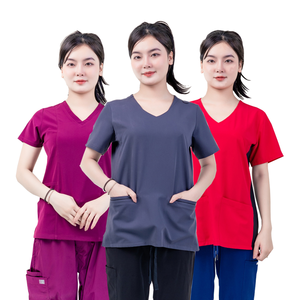 Conjunto de Uniformes Médicos Unisex de Lona Cómodos para Enfermeras, Ropa de Trabajo para Hospitales y Atención Médica Comunitaria, Personalizables para Detección de Agujas - Product Image 5