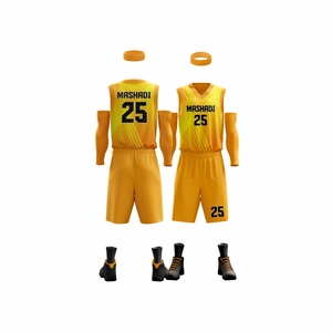 Ensembles d'uniformes de basket-ball sur mesure, respirants, grandes tailles, vente en gros, impression par transfert thermique, designs personnalisés, séchage rapide - Product Image 1