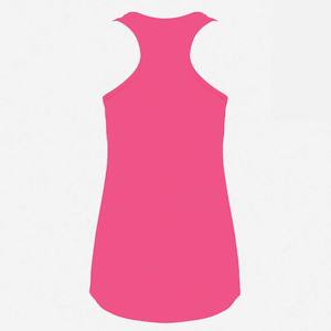 Tri-Blend Racerback Tank Top 6733-Lightweight OEM ODM Basic Solid Blank Ladies Knitted Tank Top Pink Color Neck Label Tank Tops - Product Image 2
