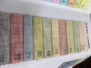 Tissu de chemise en coton lin mélangé de haute qualité 58 pouces Refil Weave Teint uni pour la couture pour hommes et femmes - Product Image 4