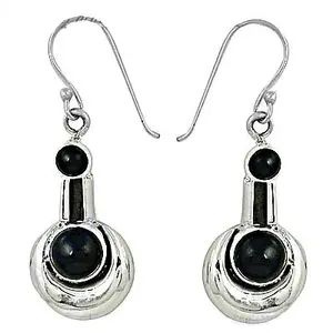 925 Silver <b>Black</b> Onyx Drop <b>Earrings</b> <b>for</b> <b>Women</b> Trendy Dangle Jewelry with Platinum Rose Gold and Zircon <b>for</b> Weddings Parties - Product Image 2