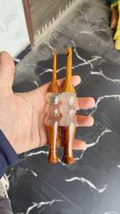 Palos de pelo de madera natural hechos a medida, ideales para tiendas de accesorios de cabello, ideal para reventa disponible en varios tamaños - Product Image 4