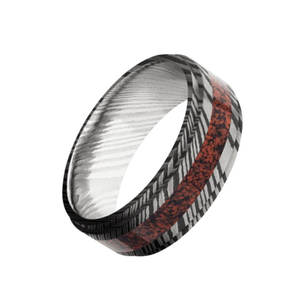 Anillo de acero de Damasco hecho a mano tipo religioso islámico personalizado estilo moderno disponible para la venta a un precio - Product Image 4