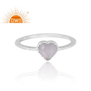 Design élégant 925 argent naturel gris lune pierre pierre gemme anneau bijoux personnalisés pour les femmes cadeau pour elle - Product Image 3