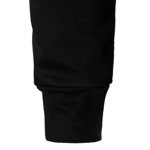 Veste universitaire en toile à bouton unique vintage unisexe noir blanc style streetwear avec bordure côtelée Logo personnalisé Option - Product Image 4