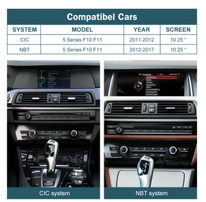 10.25 "Màn hình xe DVD đa phương tiện Player Stereo hệ thống android13 với không dây Carplay cho BMW 5 Series F10 F11 2010-2017 CIC NBT - Product Image 4