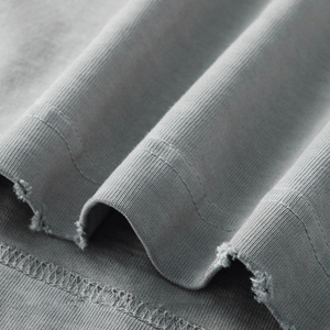 Camisetas coloridas de lavado con ácido de talla grande para hombre de alta calidad, camisetas de lavado con ácido desteñido al sol desgastado de peso pesado para hombre - Product Image 5