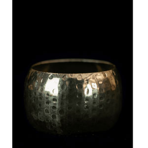 Luxury Gold Hammered Napkin Ring Round Textured Design Metal Holder Modern Table Decor for Weddings and Dining - Product Image 4