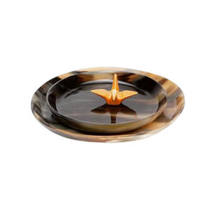ถาดเสิร์ฟเขาควายธรรมชาติแบบยั่งยืนถาดเขาขัดเงาแวววาวแจกฟรีโดย tihami Inc - Product Image 4
