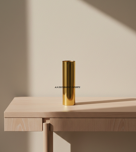 Jarrón Cilíndrico Moderno de Acero Inoxidable con Acabado Dorado |   Florero Ecológico para Mesa de Boda, Decoración para el Hogar y Hoteles - Product Image 5