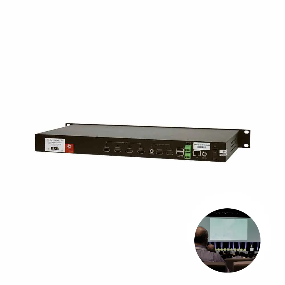 Merek berkualitas tinggi prosesor Media Model HDR-731, kompresi tinggi untuk prosesor audio kartu penangkap Video video yang efisien
