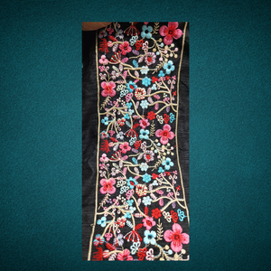 Tela de encaje bordado Floral colorido patrón intrincado Ajuste de tul Elegante ropa de boda de gama alta decoraciones de vestido de boda - Product Image 5