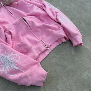 Sudaderas con capucha de algodón pesado de alta calidad para hombre, ropa de calle Nueva, logotipo de letra básica, eslogan de gran tamaño, 100% algodón sólido - Product Image 2