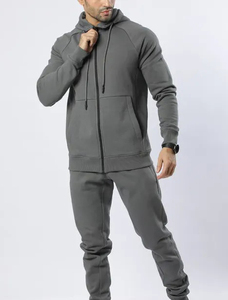 Ropa de gimnasio de color personalizado para hombre, nuevo y elegante chándal a granel de algodón liso para entrenamiento deportivo, venta al por mayor, temporada de invierno - Product Image 2
