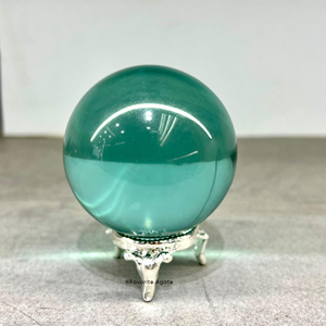 Wholesale <b>Rare</b> Blue Aqua Obsidian Sphere Polished Carved <b>Crystal</b> Ball Love-Theme Feng Shui Home Decoration Stone Souvenir - Product Image 5