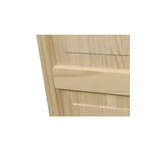High Quality AWC Exterior Wood Window Shutters Raised Panel 15" Wide X 59" High Unfinished Pine 1 Pair