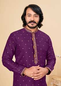 Colección de diseños de PAJAMA KURTA para hombre Shalwar Kameez con escote bordado - Product Image 6