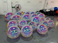 Décorations de Fête Disco Réfléchissantes Suspendues Personnalisées Boule de Miroir Gonflable Boule Disco PVC à Vendre