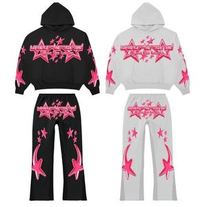 Chándal con Diseño Personalizado, Serigrafía y Pedrería, Diseño Moderno, Tejido Cálido, para Ropa Urbana, Unisex - Product Image 1