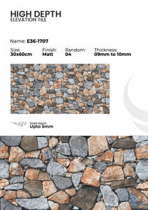 Carreaux muraux extérieurs en porcelaine 300x600mm, revêtement extérieur - Product Image 3