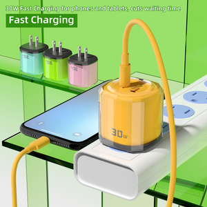 Chargeur USB PD double port 30W à charge rapide, sortie 20V, entrée 15V 2A USB 0.5A, protection contre les courts-circuits pour téléphones portables et écouteurs - US/EU/JP - Product Image 5