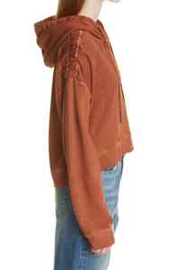 Sudadera Corta Personalizada al por Mayor para Mujer, Estilo Urbano, Sudadera Corta con Cremallera - Product Image 6