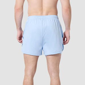 Hombres de alta calidad para correr entrenamiento de secado rápido culturismo gimnasio Spandex 2 en 1 pantalones cortos deportivos Jogging bolsillo tenis entrenamiento pantalones cortos - Product Image 6