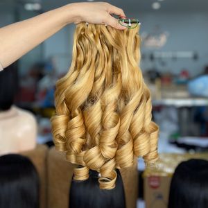 Paquetes de colores personalizados hinchables de alta calidad de 100% cabello humano vietnamita con precio al por mayor - Product Image 2
