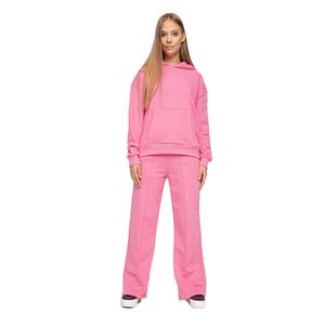 Ensemble de survêtement de luxe en molleton 100% coton uni de haute qualité pour femmes, couleur personnalisée, vente chaude, hiver, Wish Tell International - Product Image 1