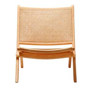 Modern Style Natural Rattan <b>Garden</b> <b>Folding</b> <b>Chair</b> for Easy Placement in Park or Living Room - Product Image 2
