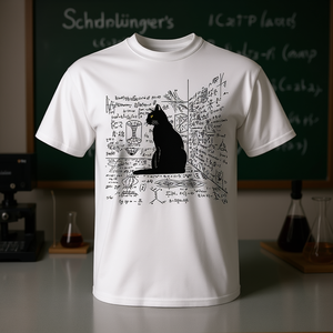 Maglietta promozionale con la gatta di Schrödinger dentro la scatola - Product Image 3