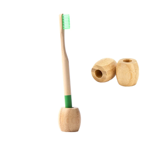 Support de brosse à dents en bois écologique et durable, accessoire de salle de bain personnalisé et support de brosse à dents en gros pour bar - Product Image 1