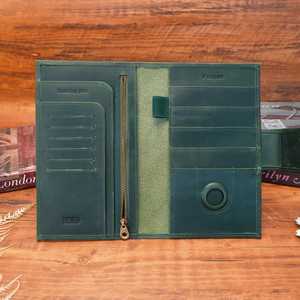 Personalized Genuine Leather Vintage Style RFID Blocking Passport Holder Custom <b>Travel</b> <b>Wallet</b> <b>Family</b> <b>Travel</b> Gift Dad Gift - Product Image 3